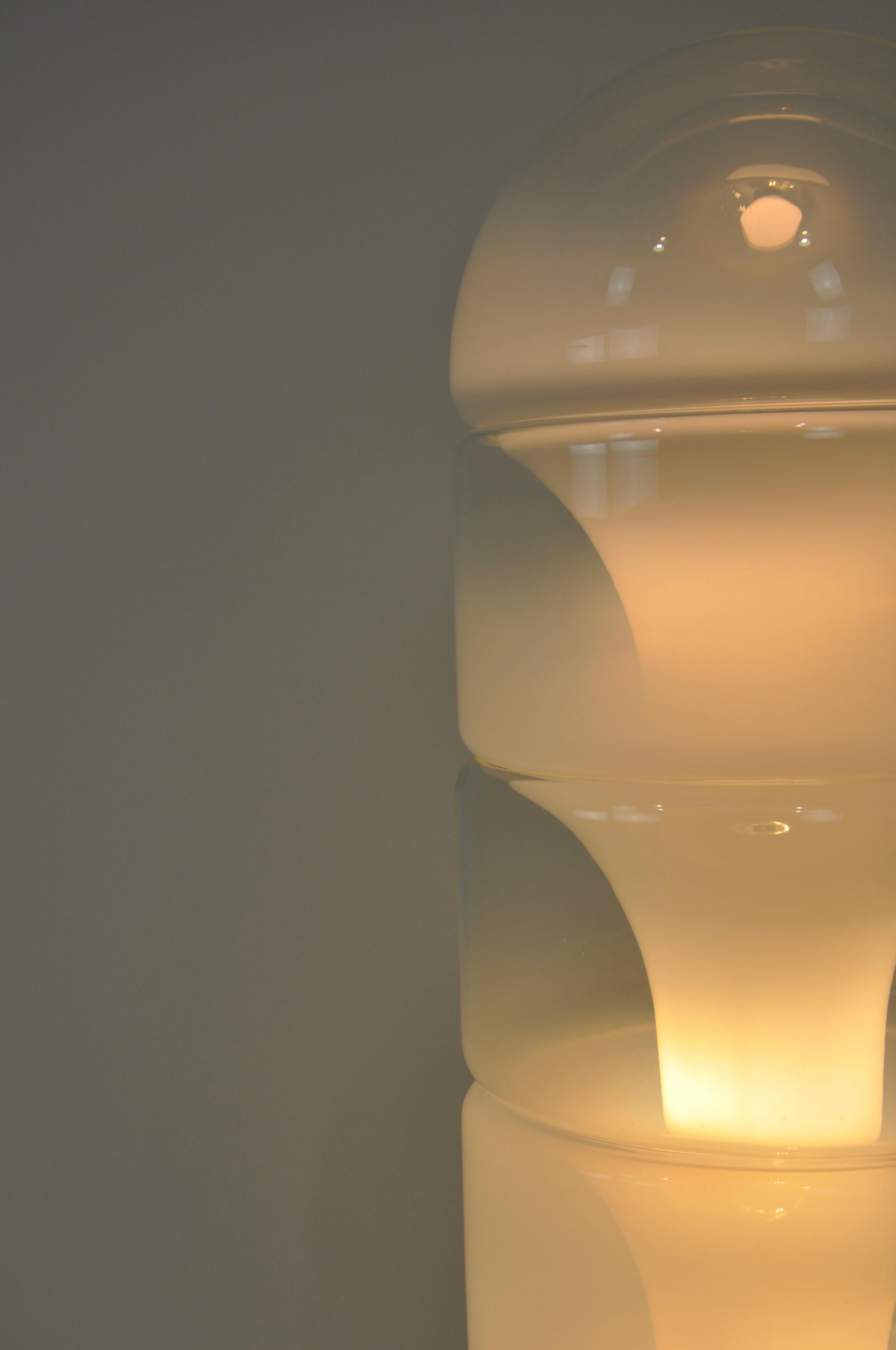 Sfumato LT316 Floor Lamp in Murano Glass by Carlo Nason for Mazzega, 1970s 2