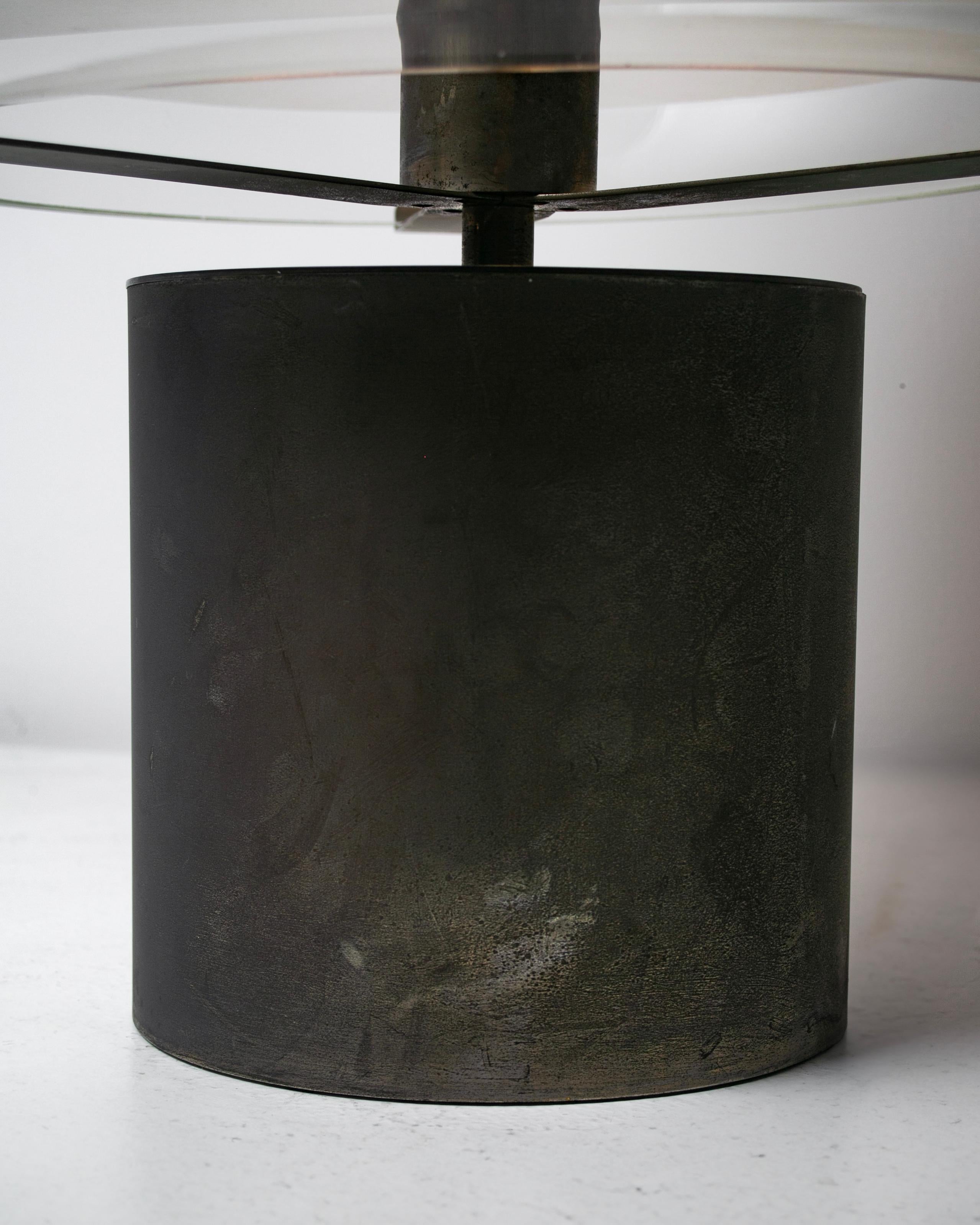 Blackened LTA6 Table Lamp by Luigi Caccia Dominioni for Azucena 