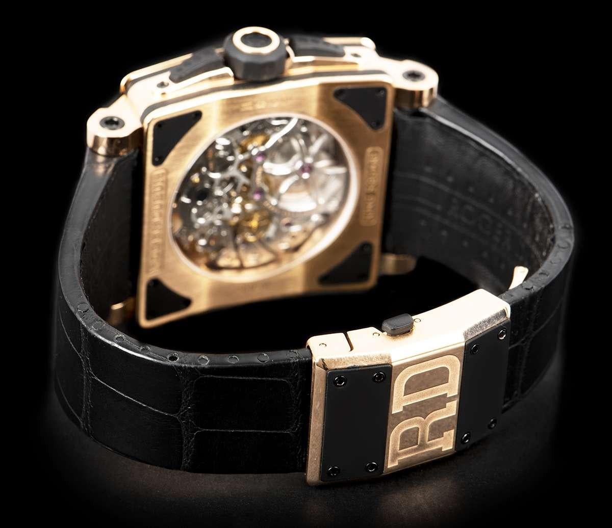 Ltd Edition Roger Dubuis King Quadratische Roségold Silber Zifferblatt Automatik-Armbanduhr 2