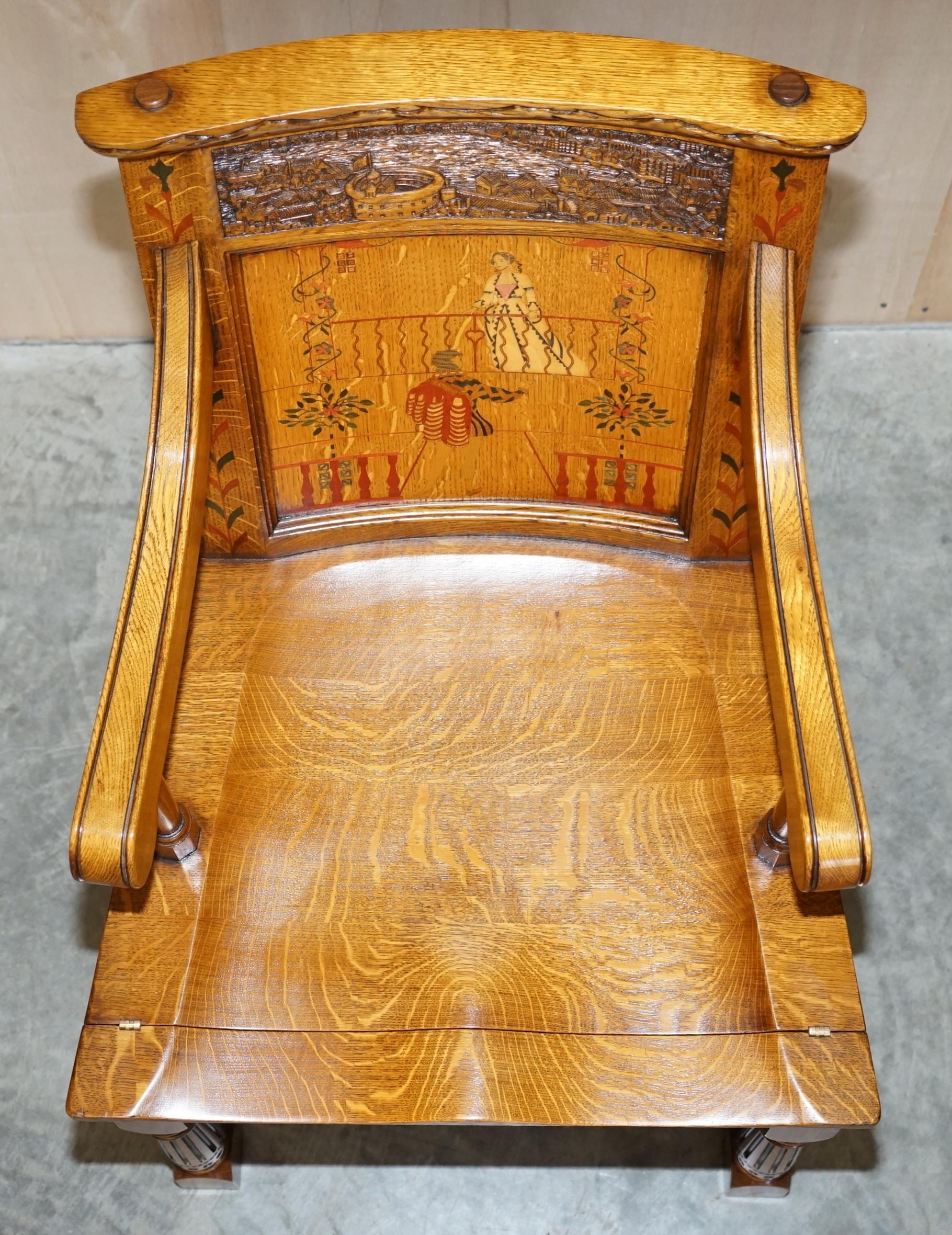 Ltd Edition Stewart Linford William Shakespeare Metamorphic Library Steps Chair For Sale 2