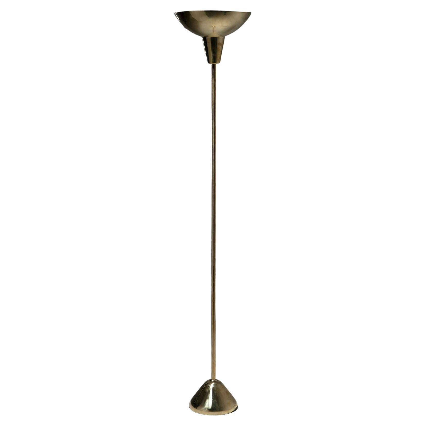 "LTe1" Brass Minimal Floor Lamp by Caccia Dominioni for Azucena, Italy, 1950s For Sale