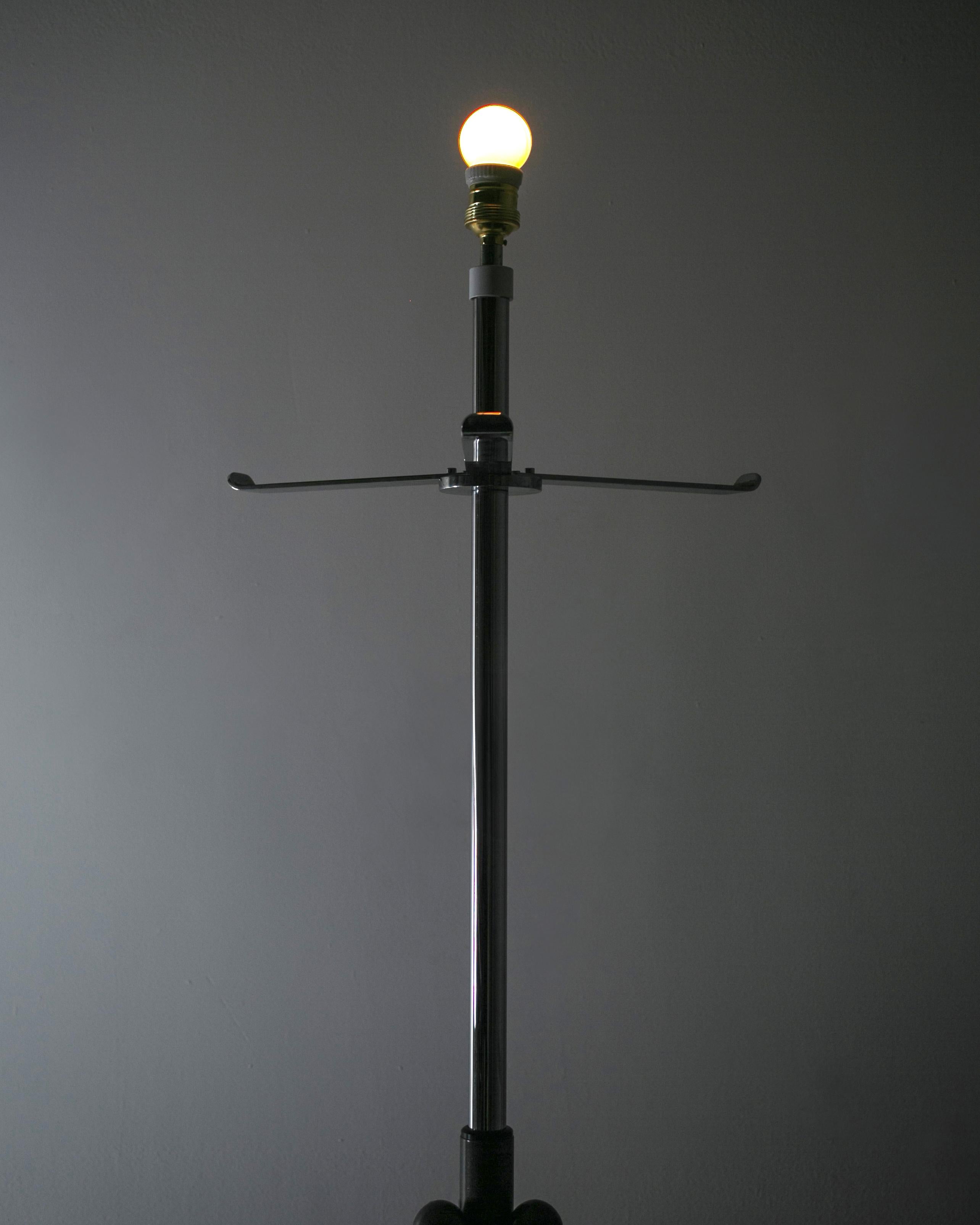 Aluminum LTE13 Floor Lamp by Luigi Caccia Dominioni for Azucena For Sale
