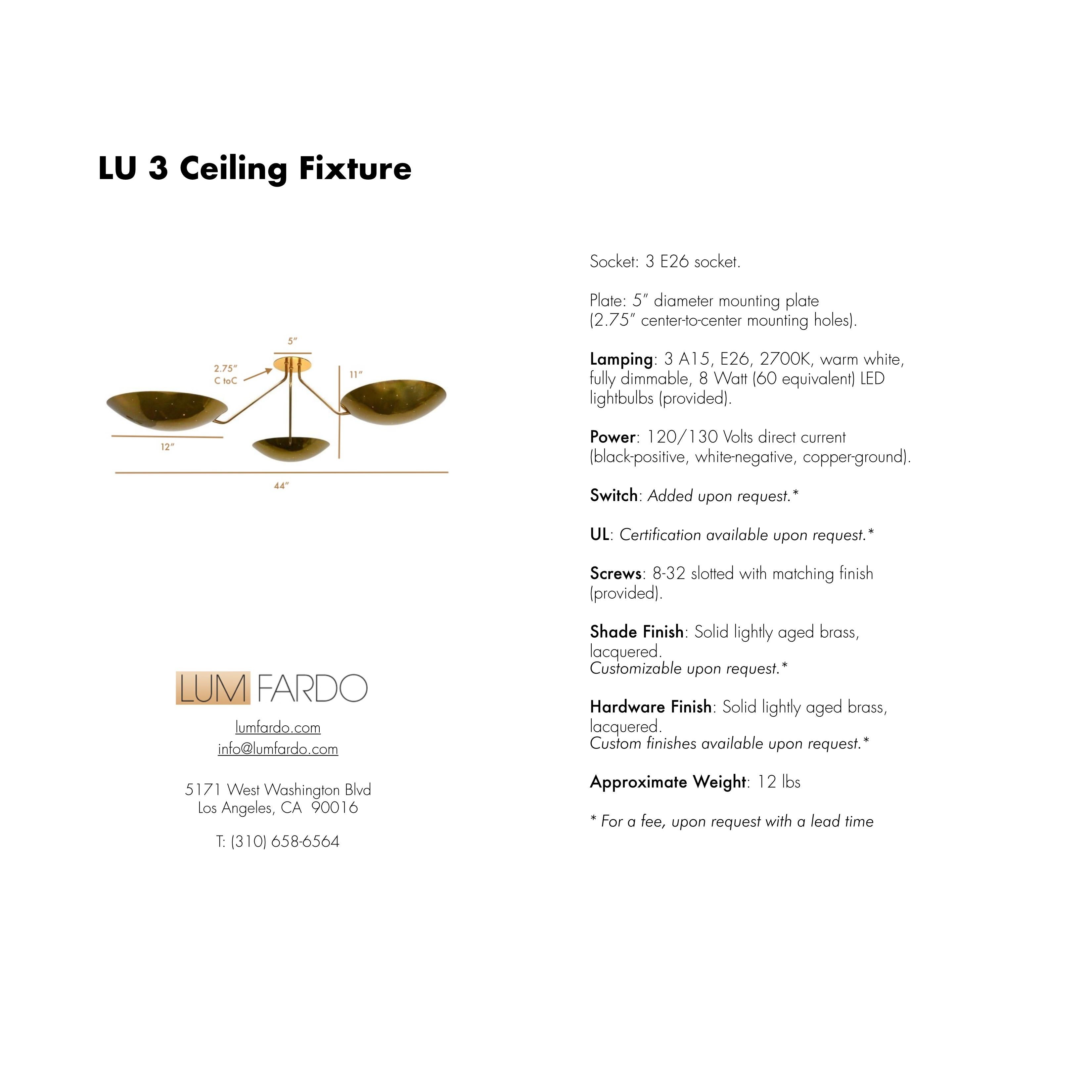 LU 3 Ceiling Light en vente 3