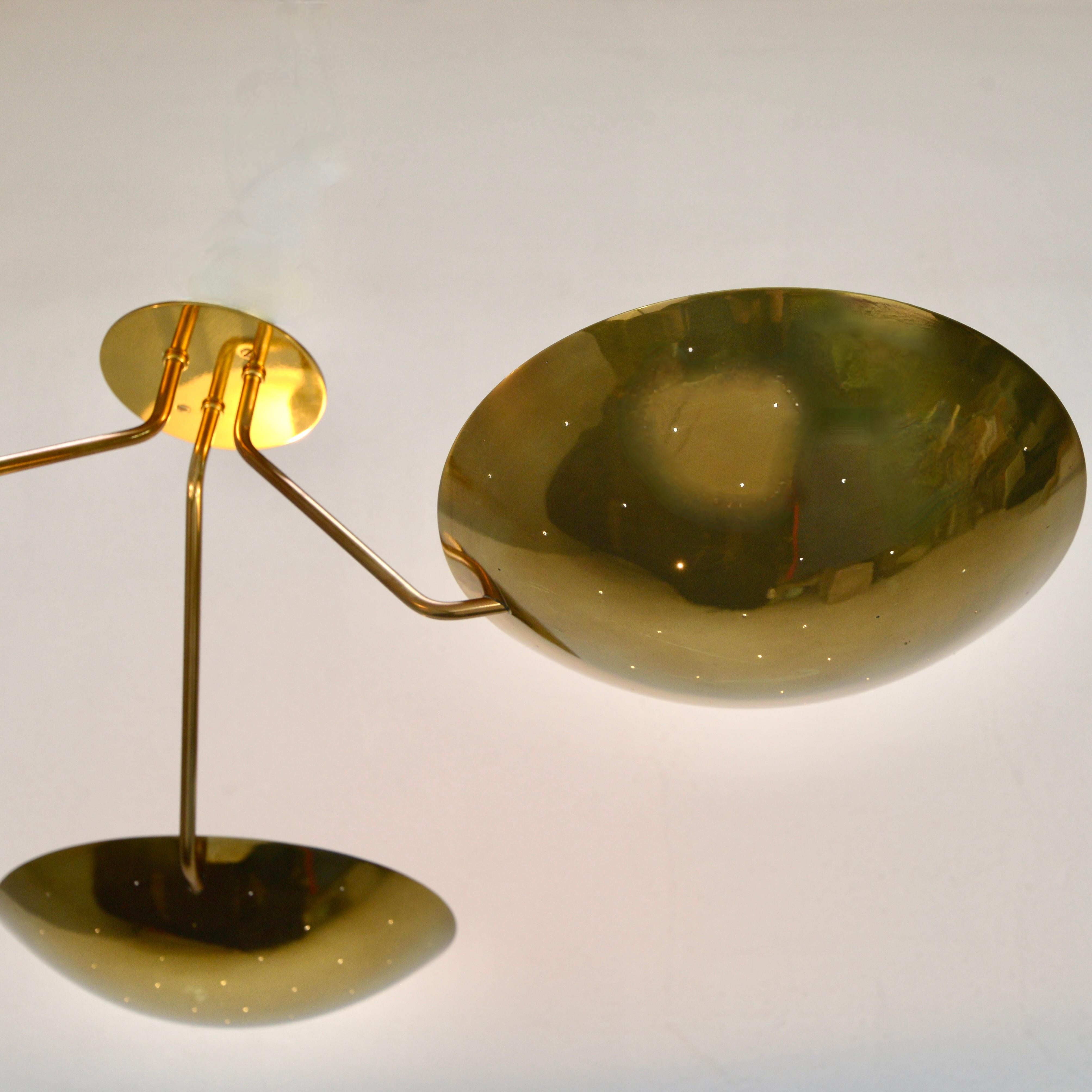 Patinated LU 3 Ceiling Light For Sale