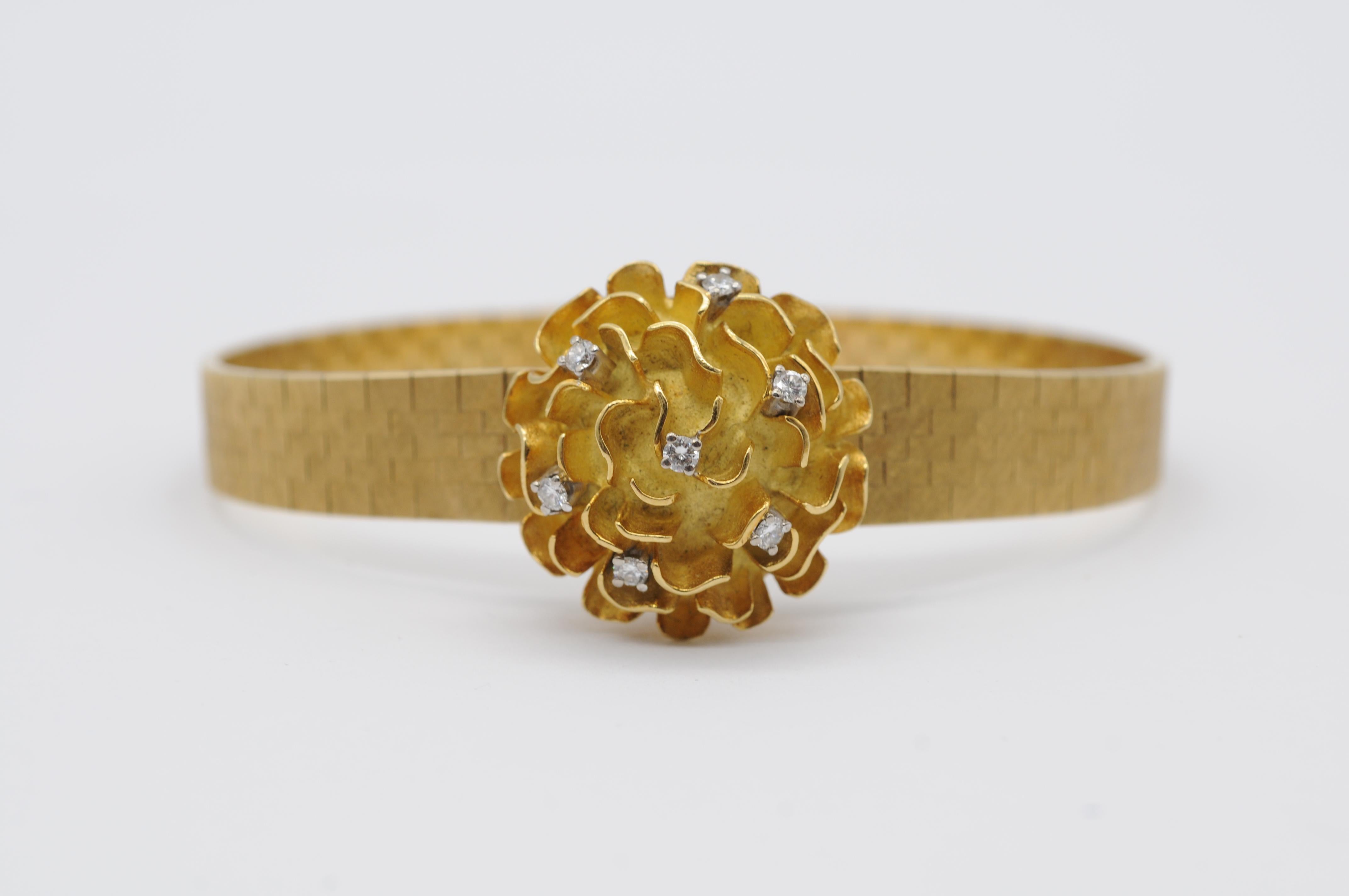 L.U. Chopard Genève Lady Cocktail Watch with Diamonds in 18k Yellow Gold 7