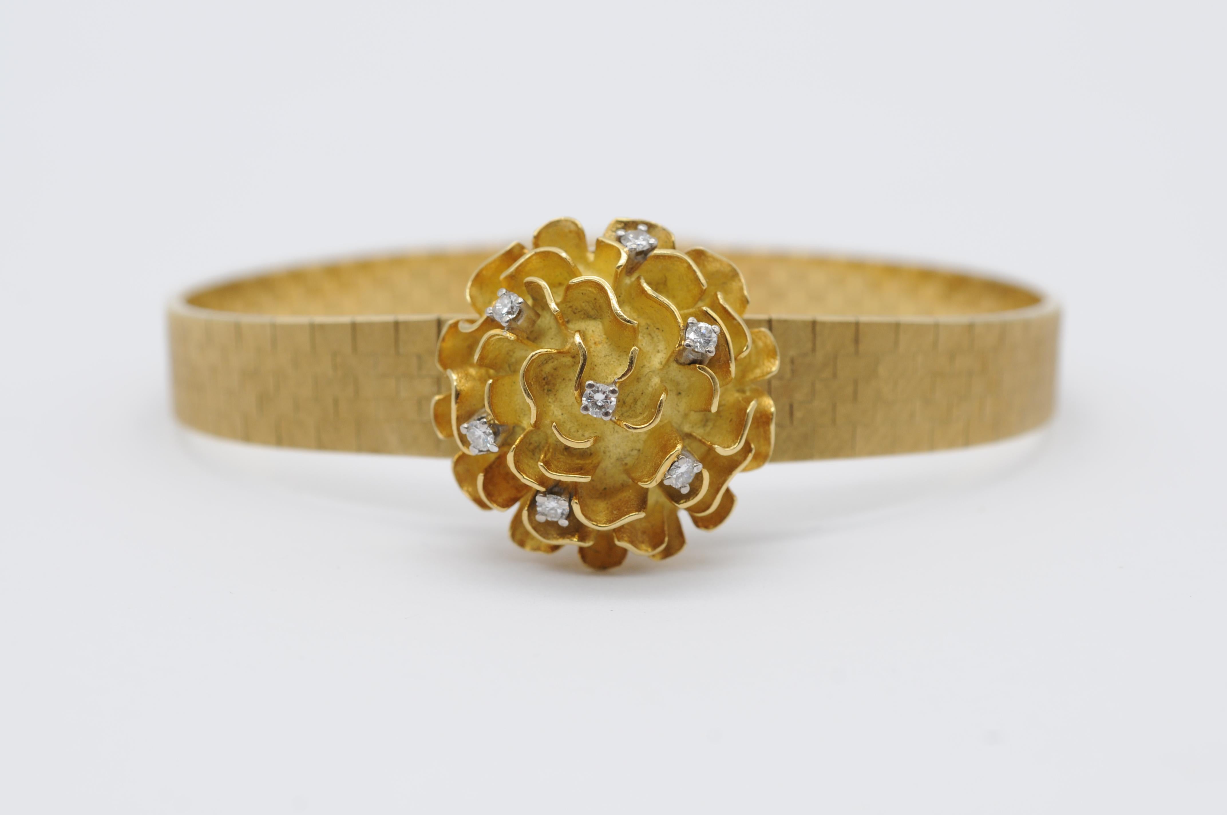 L.U. Chopard Genève Lady Cocktail Watch with Diamonds in 18k Yellow Gold 8