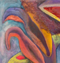 „Mirage“, abstrakt-expressionistisches Gemälde, Mischtechnik auf Leinwand