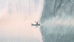 Musique du matin, gravure contemporaine sur bois avec dessin à l'encre de Lu Fang