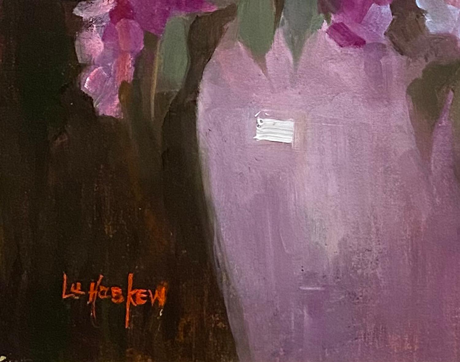 Abondance de fleurs - Impressionnisme américain Painting par Lu Haskew