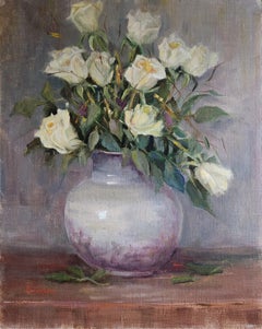 Eternal Loyalty, unframed oil on board, 20X16" still life painting