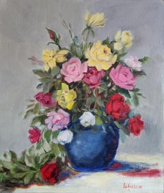 Lasting Beauty, unframed oil on board, 17x14"