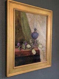 Nightstand, 20x16", oil on linen, framed