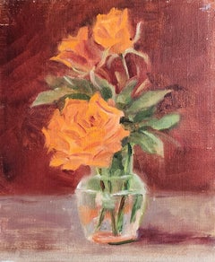 Used Sweet Roses, 10x8" oil on board