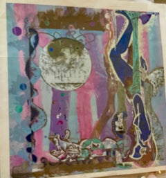 Lu Hong artista   "Concerto", litografia in edizione limitata su carta di riso, con stampa in rilievo