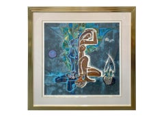 Lu Hong Limited Edition Serigraph Entitled " Spirit of Tropics" Hand Signed