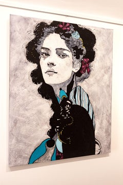 Lola, técnica mixta sobre lienzo