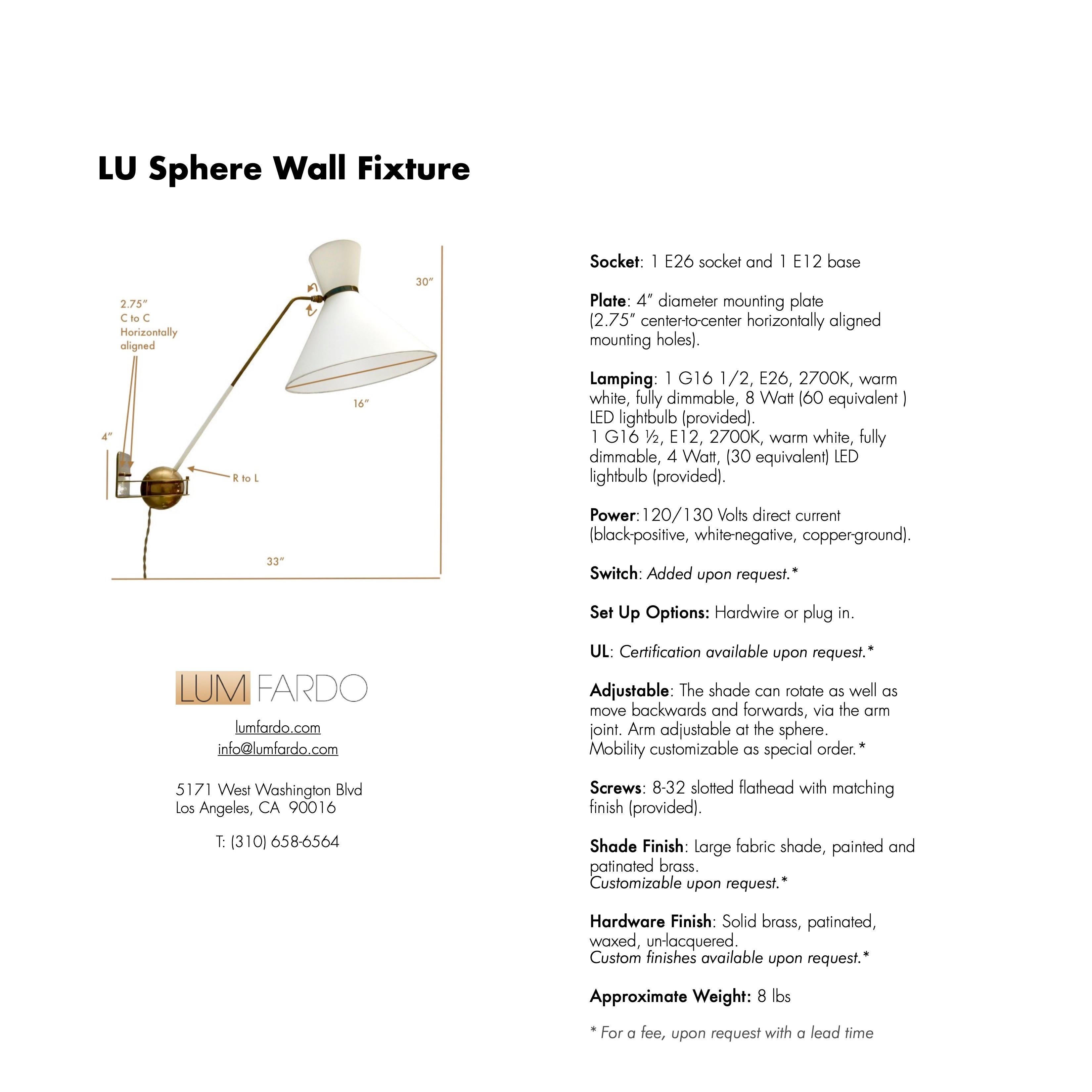 LU Sphere Wall Light For Sale 10