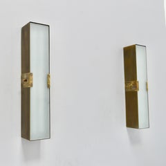 LU Square RT Sconce BR