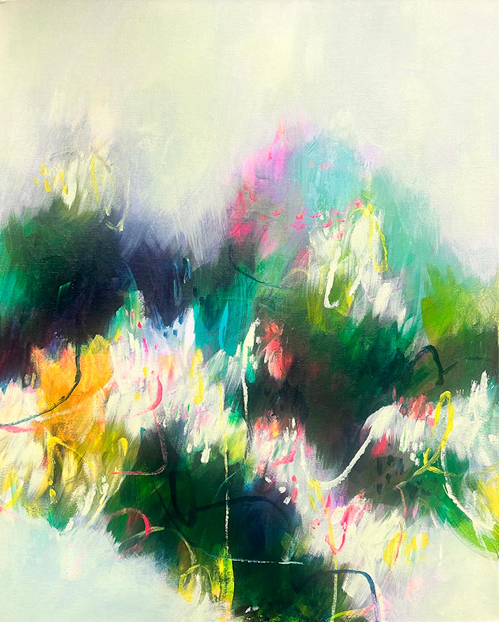 Abstract Painting di Luana Asiata - Lucid III, Quadro originale, Arte floreale, Pittura astratta
