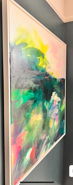 Ocean Bliss, Original painting, Floral art, Abstract Painting, Pastel