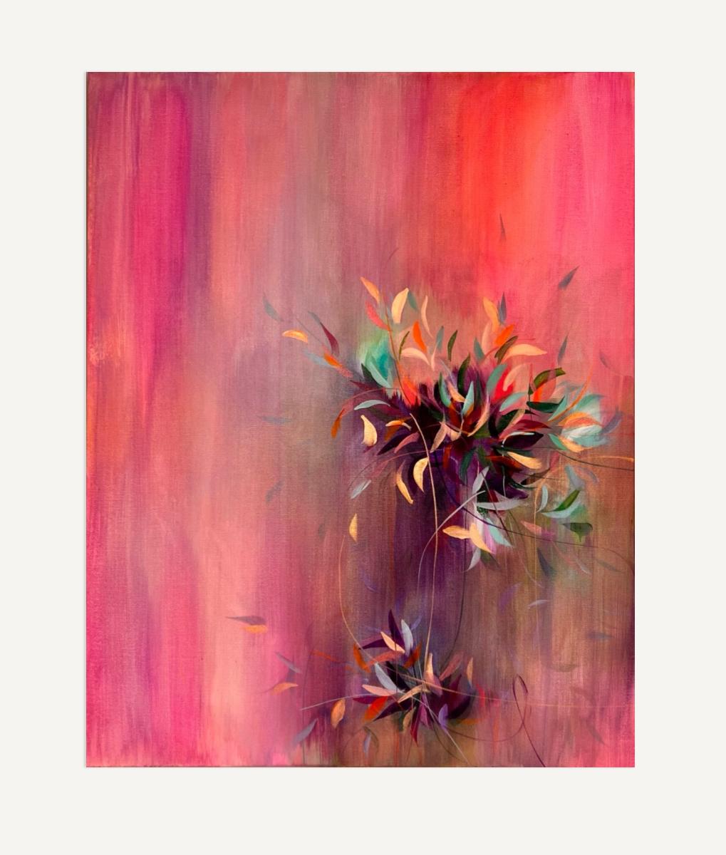 Summer Bloom I, Originalgemälde, Blumenkunst, Abstraktes Gemälde (Moderne), Painting, von Luana Asiata