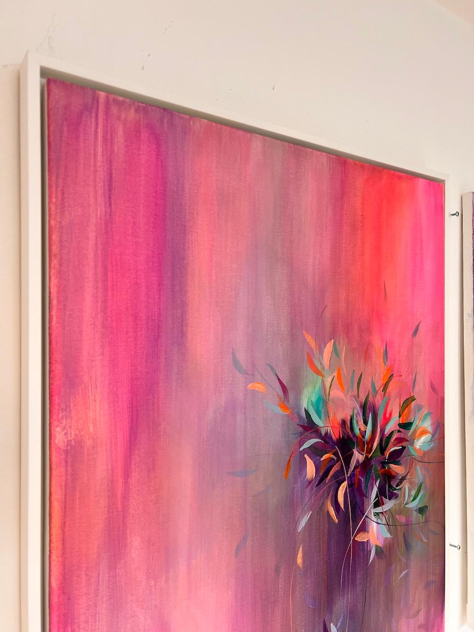 Summer Bloom I, Originalgemälde, Blumenkunst, Abstraktes Gemälde im Angebot 3