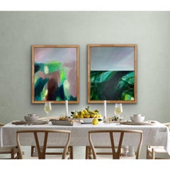 Temperate and Vista with Acrylic on Canvas, Painting by Luana Asiata