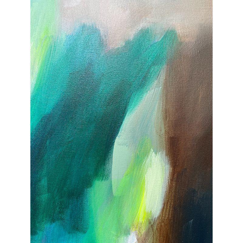 Vista con pittura acrilica e pastello a olio su tela, dipinto di Luana Asiata in vendita 1