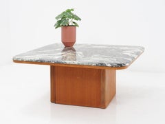 Luana Marble & Teak Table, 1970s