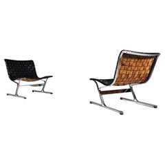Chaises longues 'Luar  par Ross Littell pour ICF de Padova, Italie, 1965