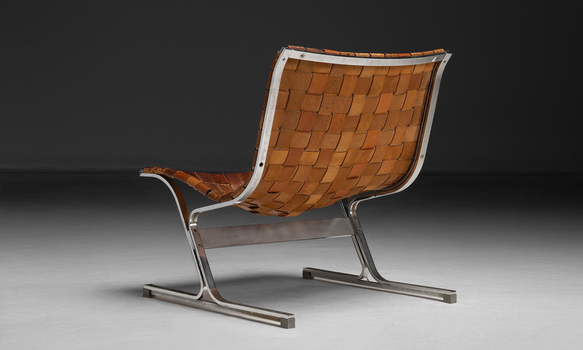 Luar PLR 1 Lounge Chair by Ross Littell, Italy circa 1960 For Sale 2