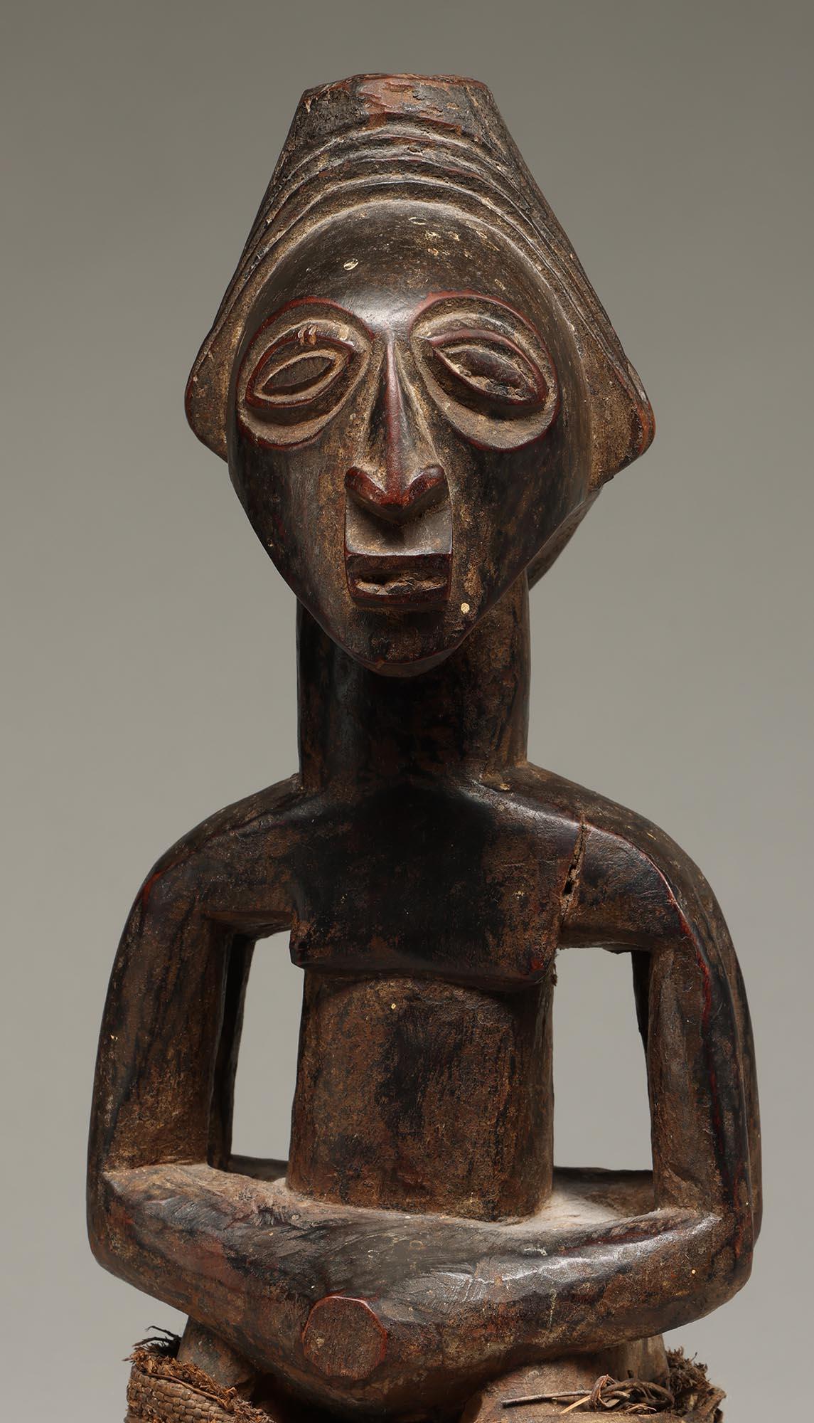 Luba Kabeja Janus Doppelfigur mit Rock, ex Irwin Hersey DRC Kongo, Afrika im Angebot 1