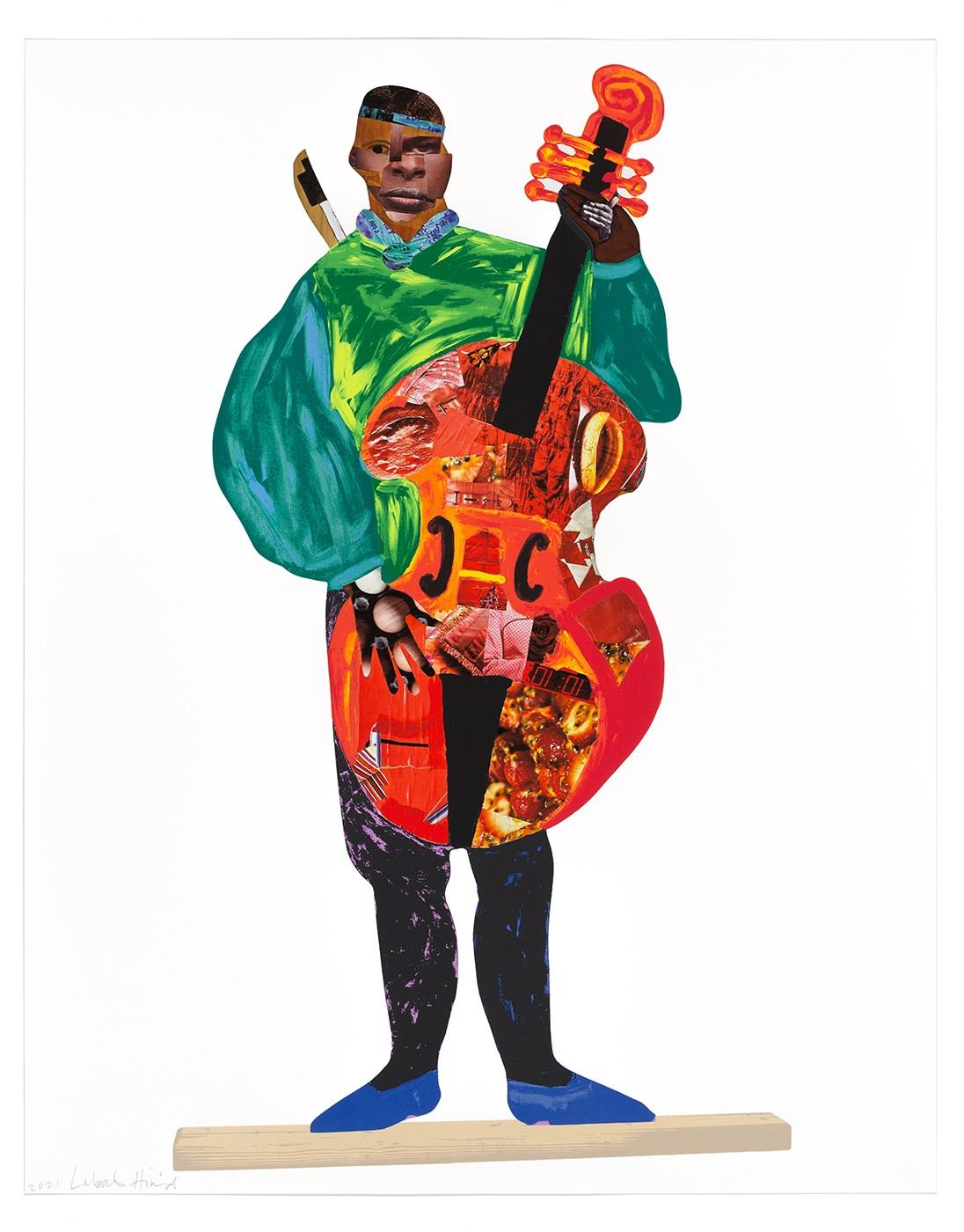 Lubaina Himid Figurative Print - Naming the Money: Kwesi, 2004/2021 - Contemporary art, 21st Century, Colourful