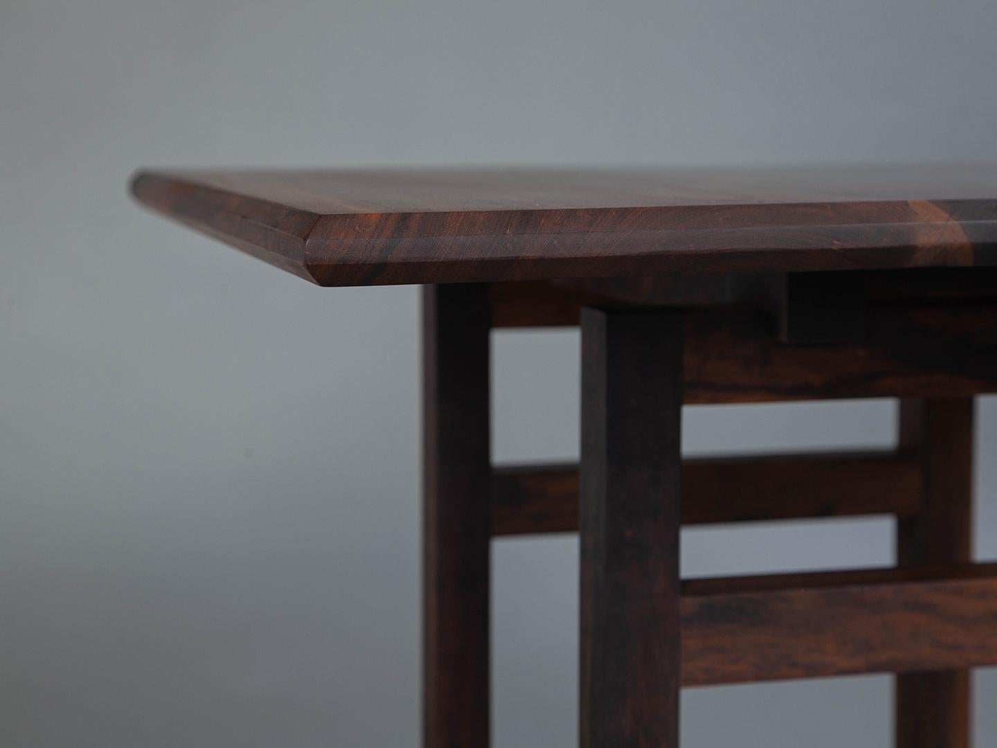 The Lubambo Side Table. Brazilian Solid Wood with tenons and joinery  For Sale 6