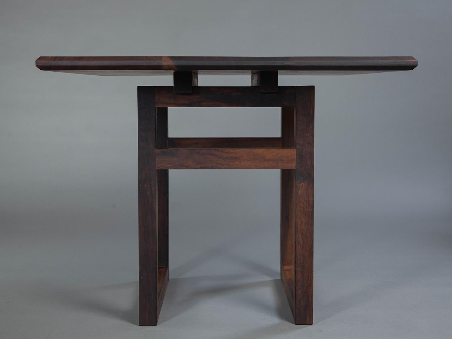 Hand-Crafted The Lubambo Side Table. Brazilian Solid Wood with tenons and joinery  For Sale