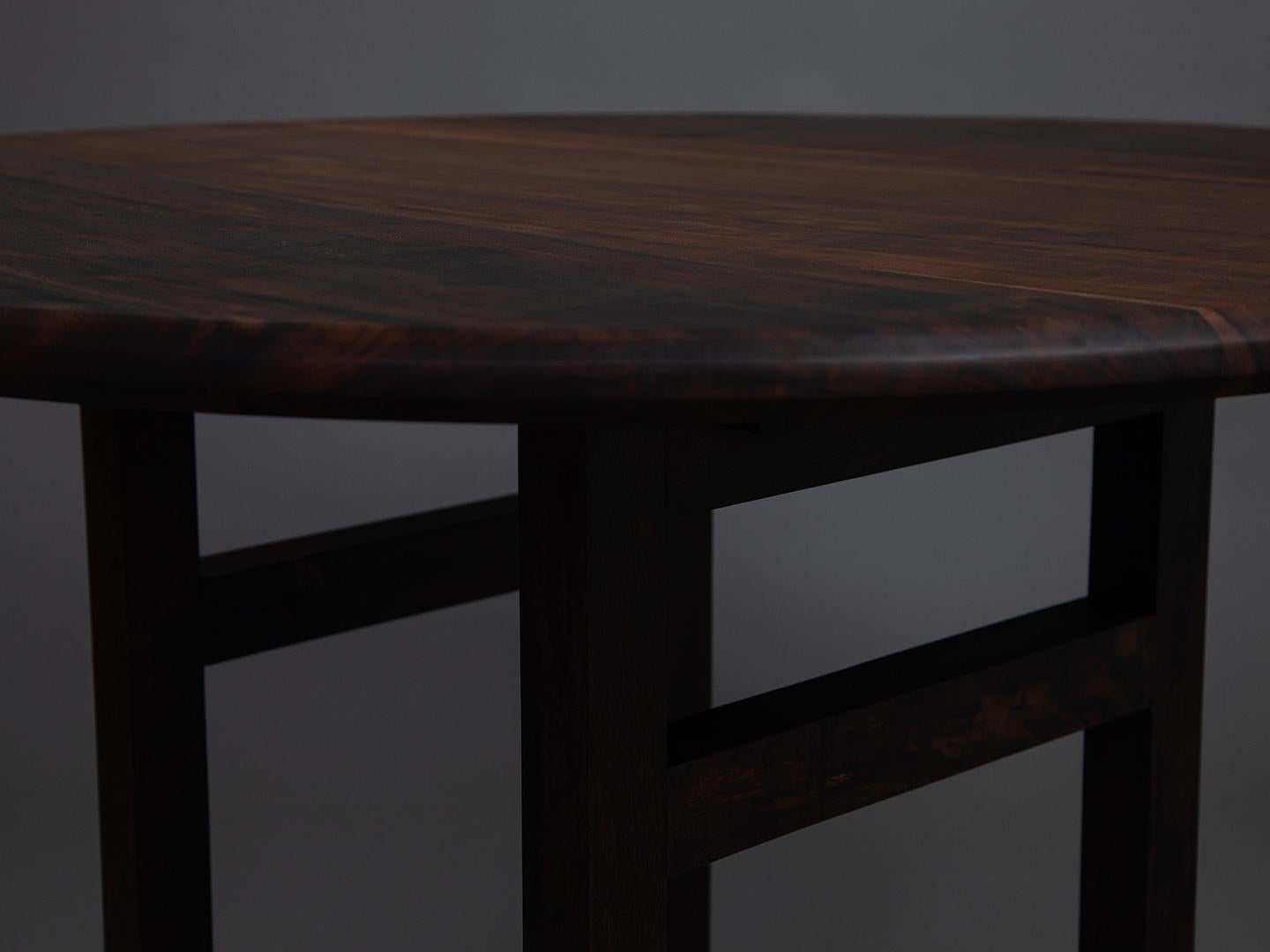 Hand-Crafted The Lubambo Table, Brazilian Solid Wood Using Mortise and Tenon Joinery For Sale