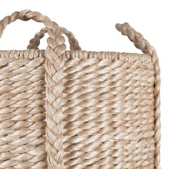 Lubic Abaca Basket, Light Natural 16"