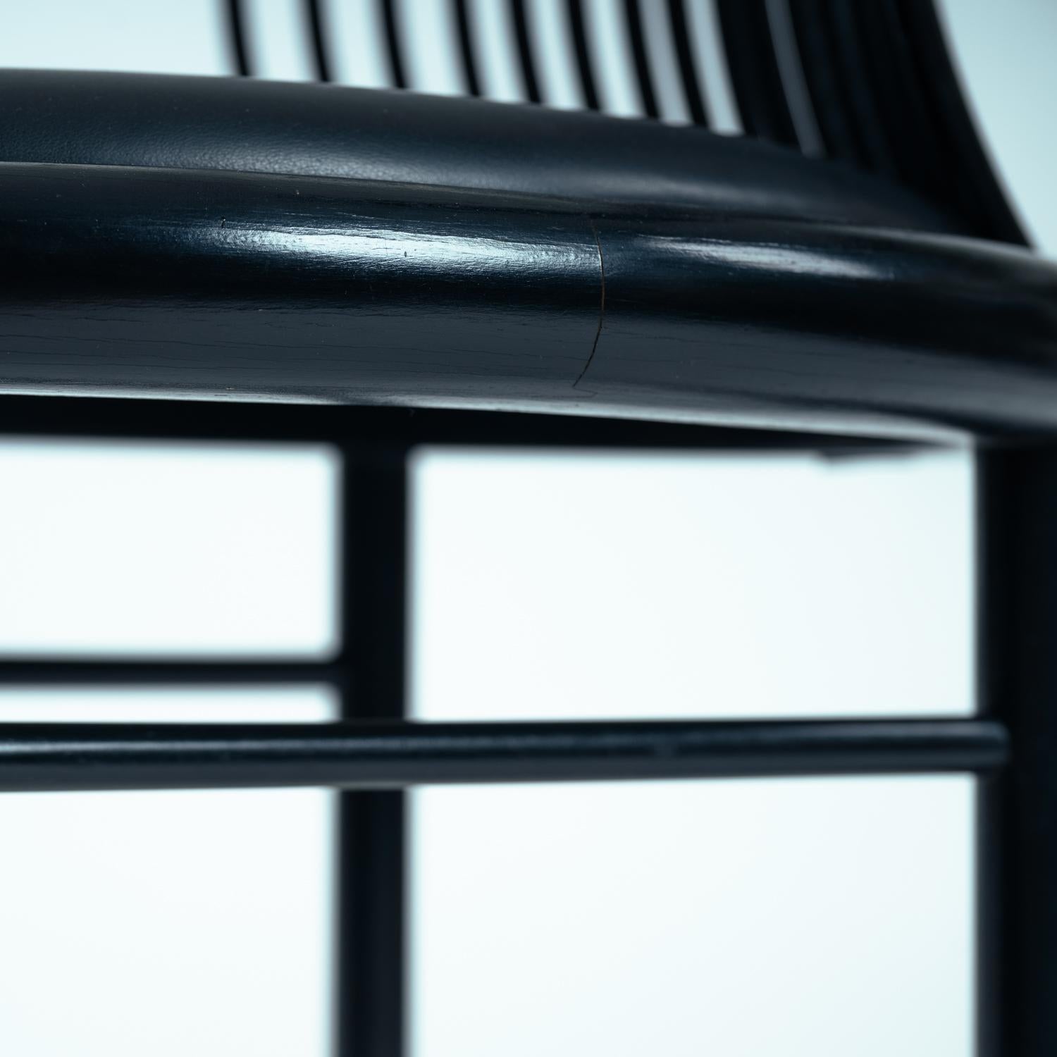 Lubke dining chairs Japandi bentwood Herbert Jutta Ohl, 1980s For Sale 4