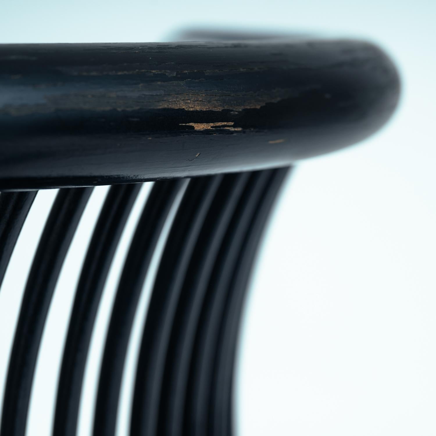 Lubke dining chairs Japandi bentwood Herbert Jutta Ohl, 1980s For Sale 11