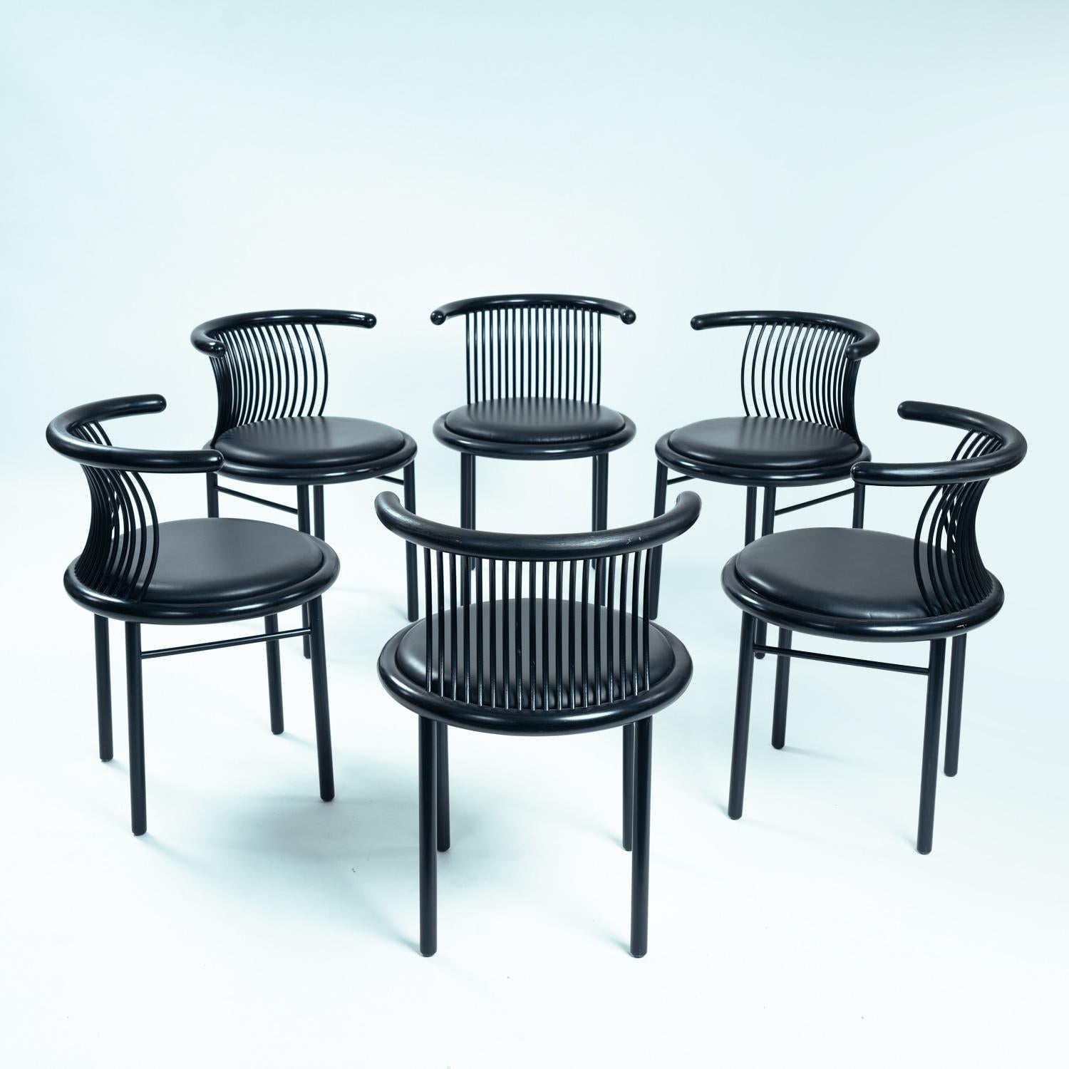 Bentwood Lubke dining chairs Japandi bentwood Herbert Jutta Ohl, 1980s For Sale