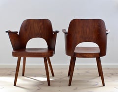 Sillas Lubomír Hofmann para TON, Años 60, Madera de haya acabada al aceite, Mediados del siglo XX