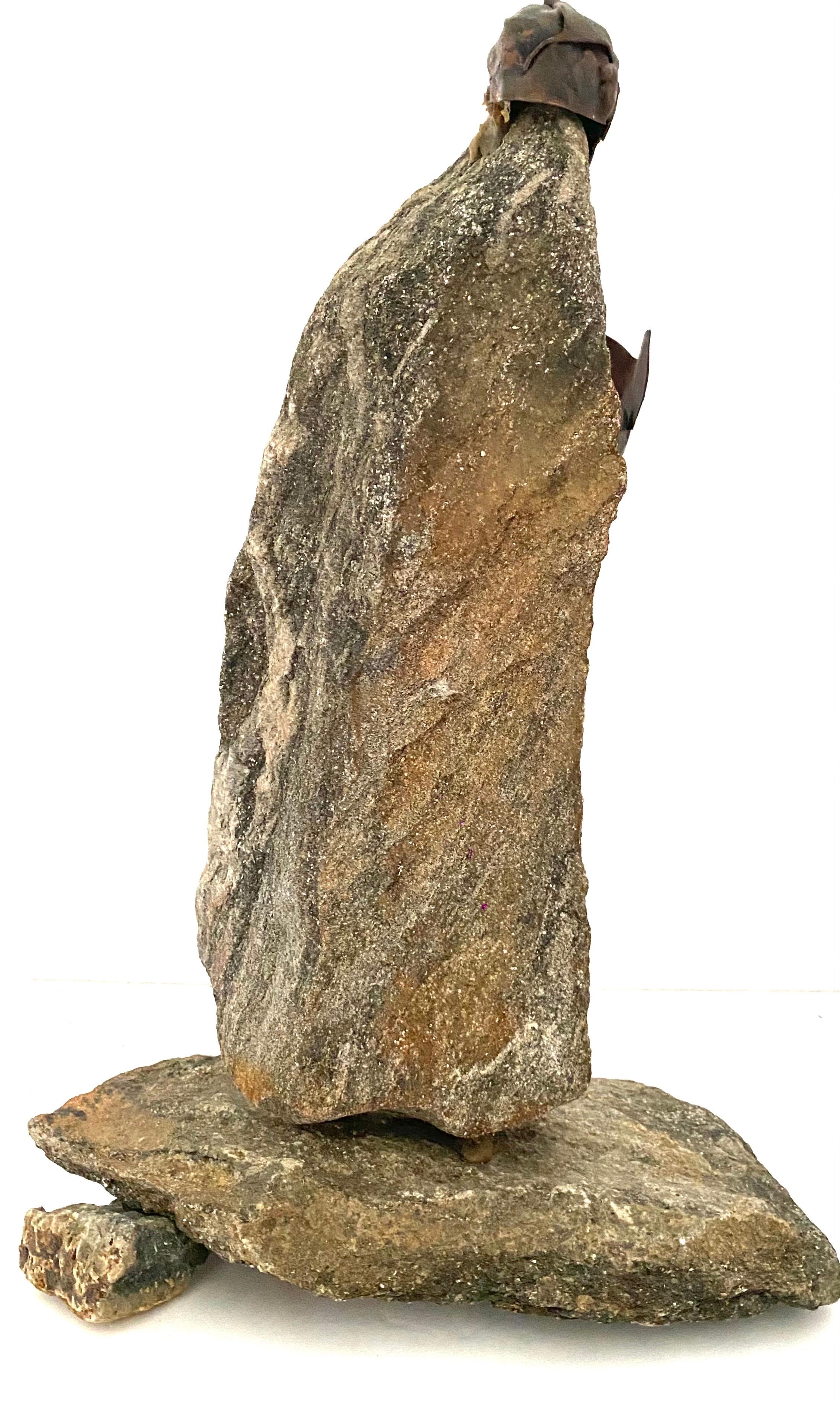 Polish Sculpture Granite Stone, Metal Judaica Jewish Holocaust Memorial Art For Sale 1