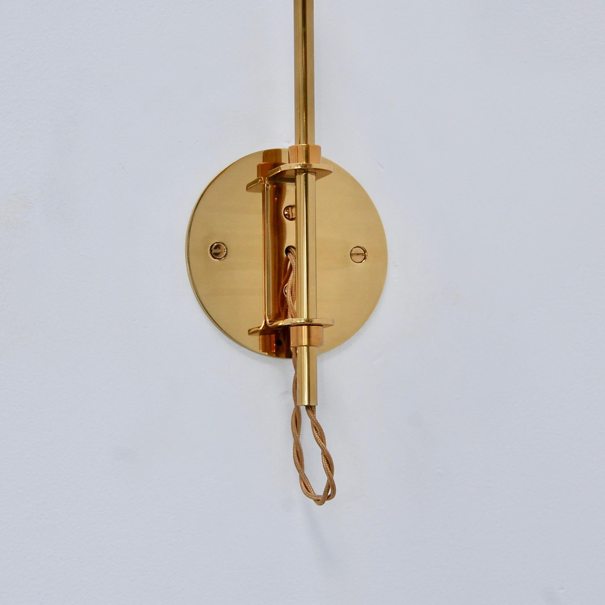 Brass Lubrary Sconce BR For Sale
