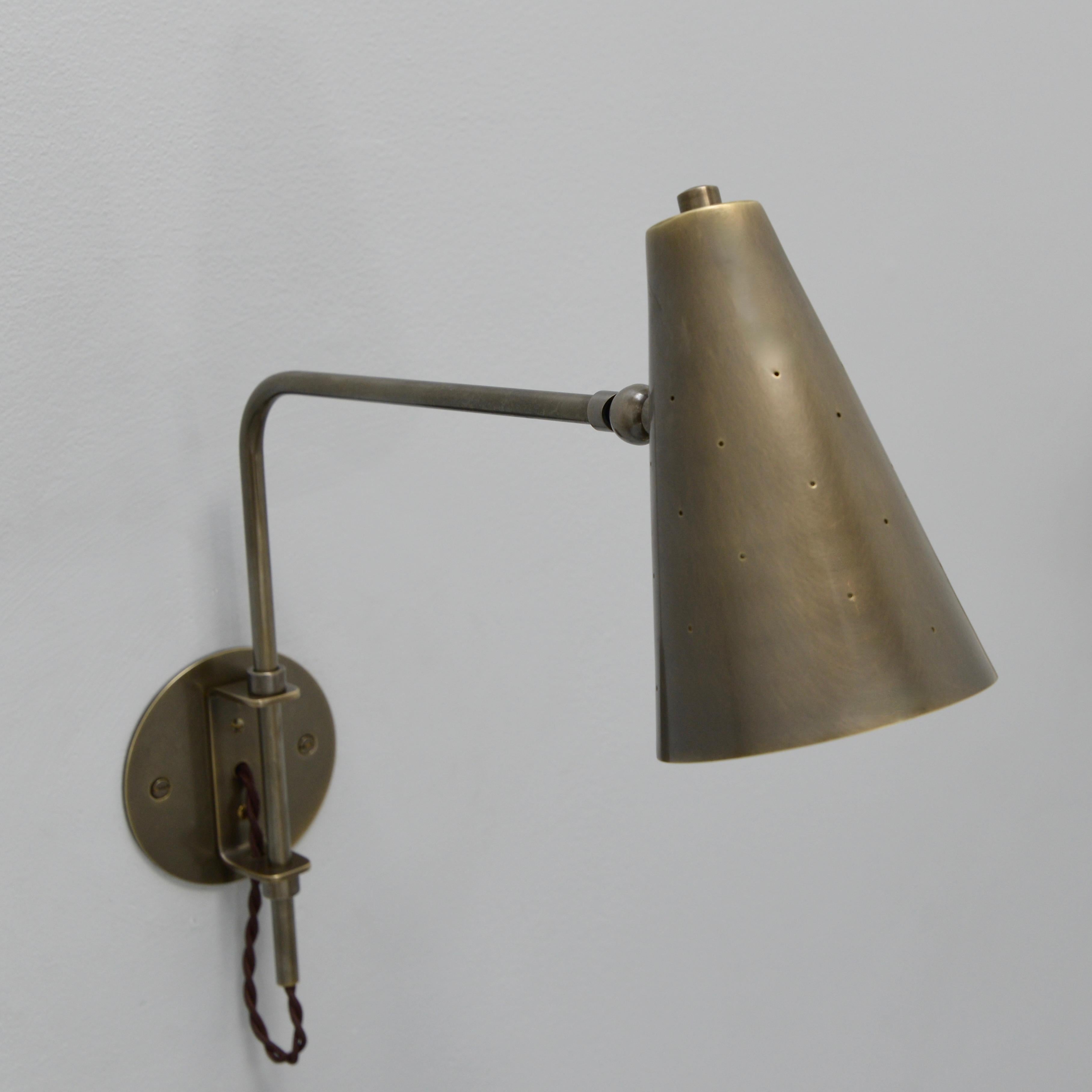 American LUbrary Sconce PB For Sale