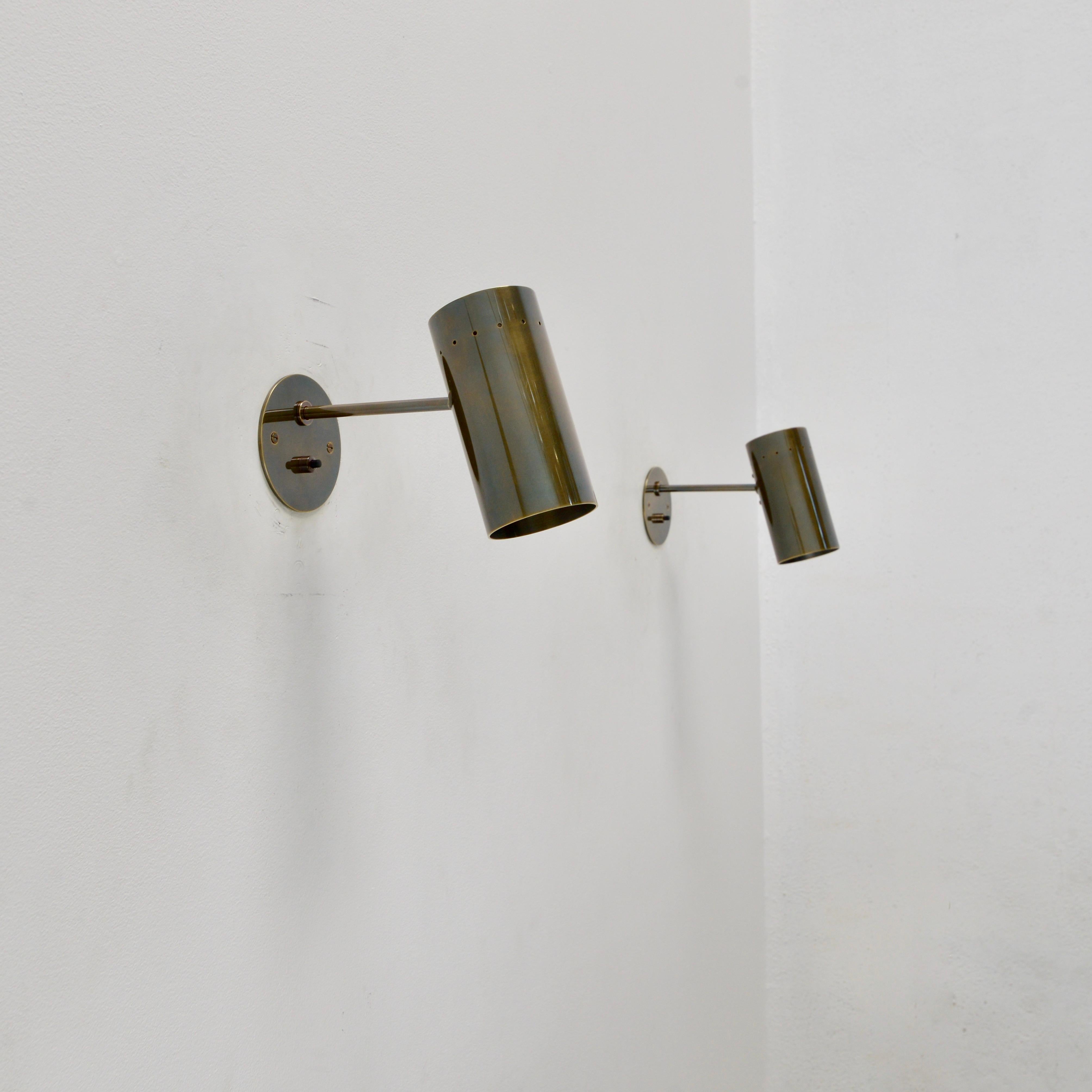 Part of our Lumfardo Luminaries contemporary collection, the LUpipa all brass sconce is a directional reading sconce in a patina brass finish. A smaller version of our LUbular sconce it is wired with a single E26 socket for use in the US. But can be