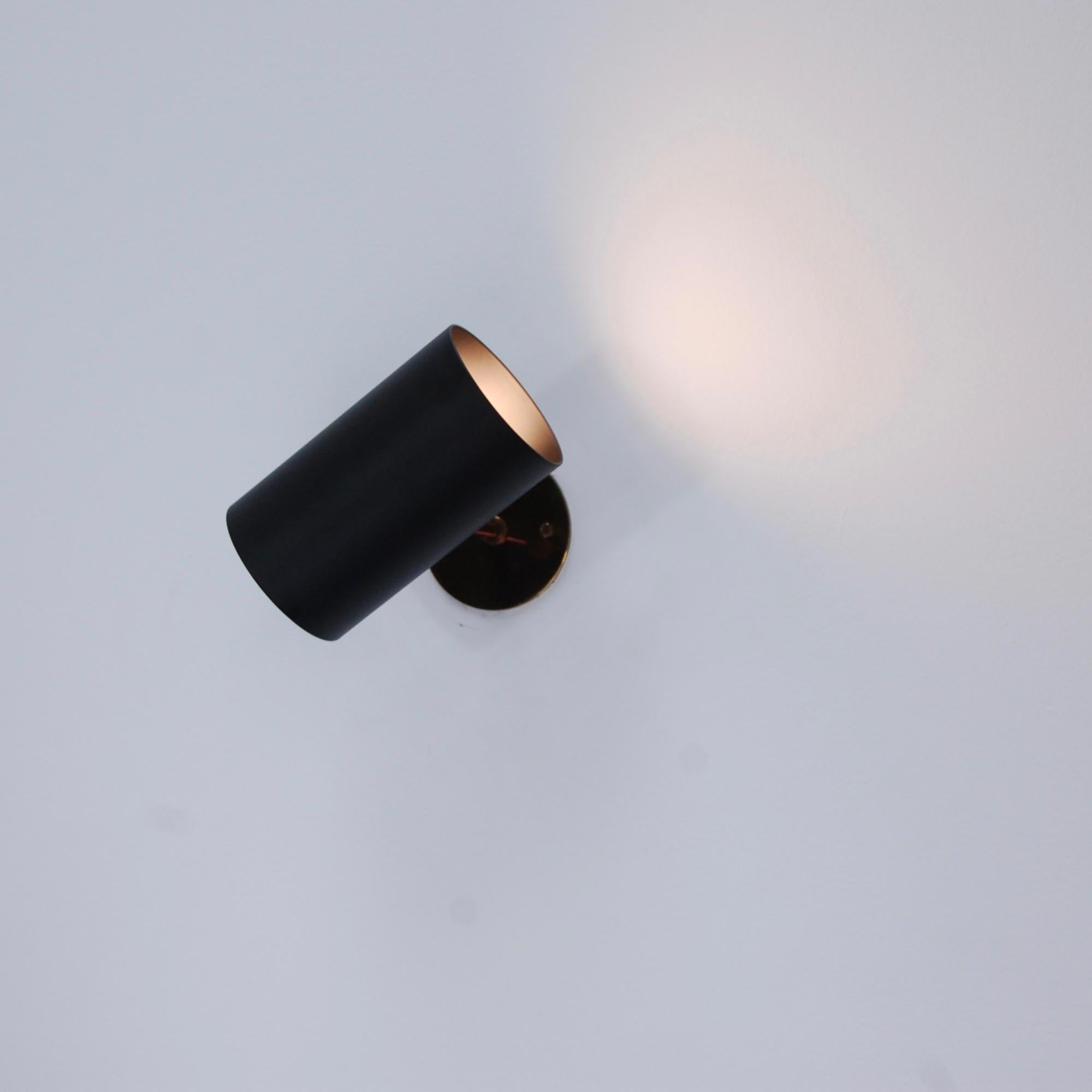 LUbular Sconce 'BLK' For Sale 4