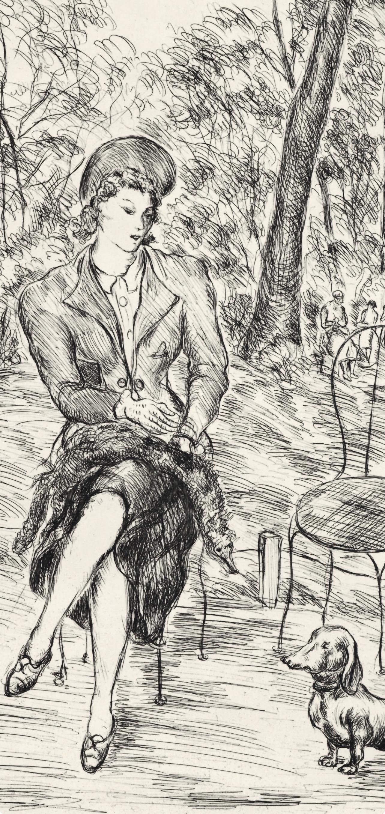 Jardins de Paris, A La gloire à Paris, Luc-Albert Moreau For Sale 1