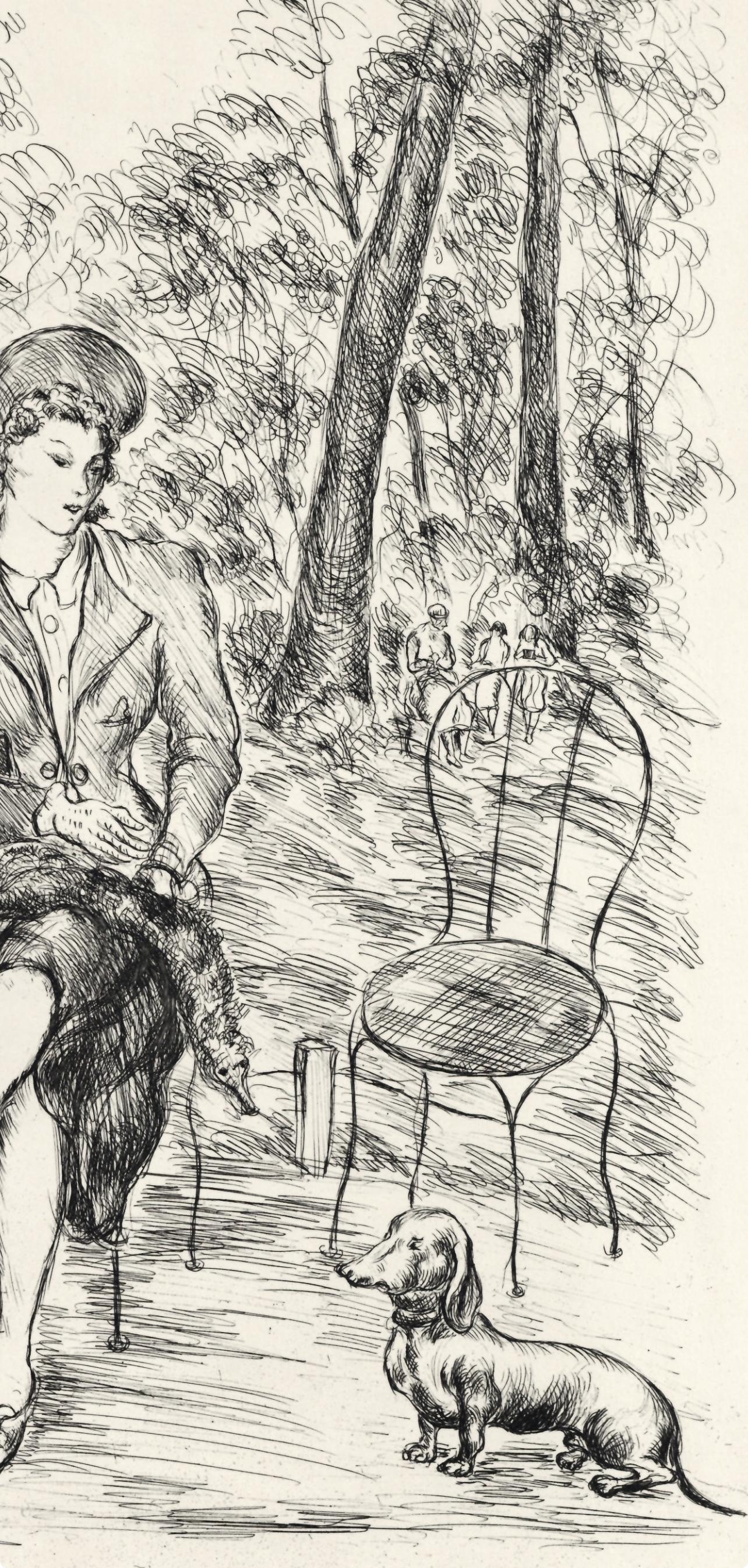 Jardins de Paris, A La gloire à Paris, Luc-Albert Moreau For Sale 3