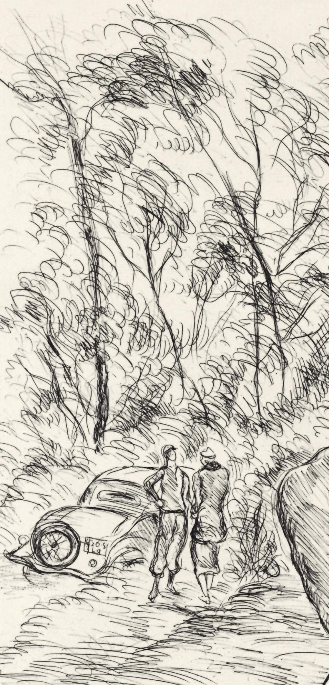 Jardins de Paris, A La gloire à Paris, Luc-Albert Moreau For Sale 4