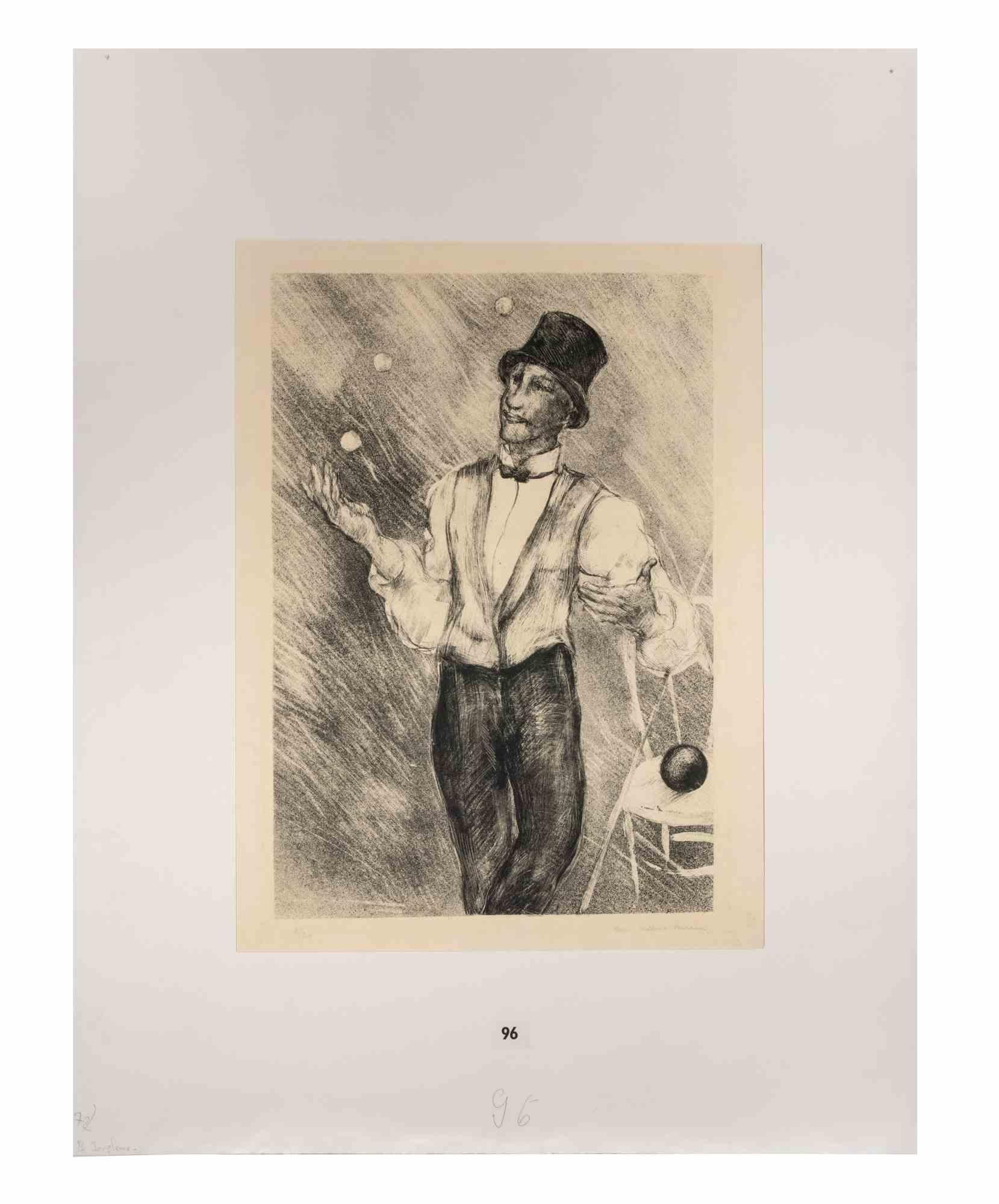 Juggler – Lithographie von Luc-Albert Moreau – Anfang des 20. Jahrhunderts im Angebot 1